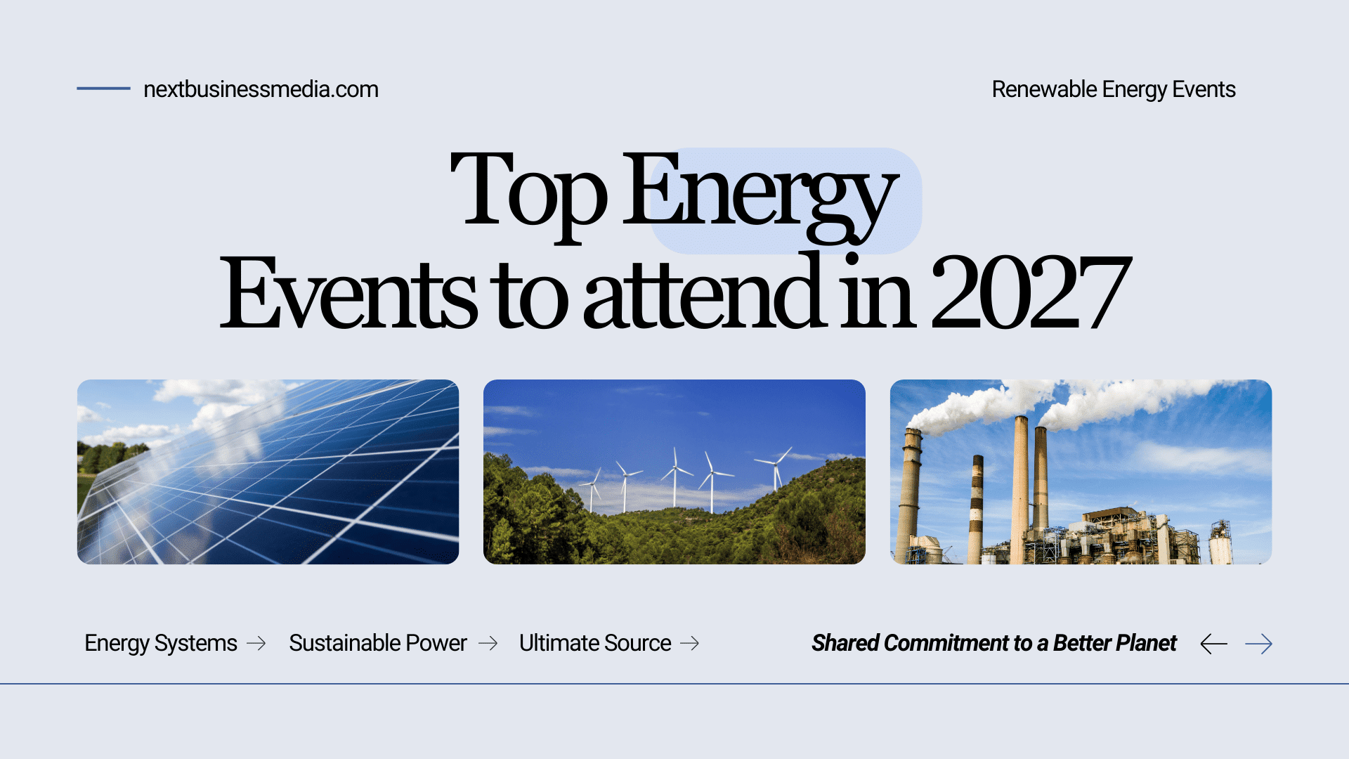 Top Energy Events to attend in 2027