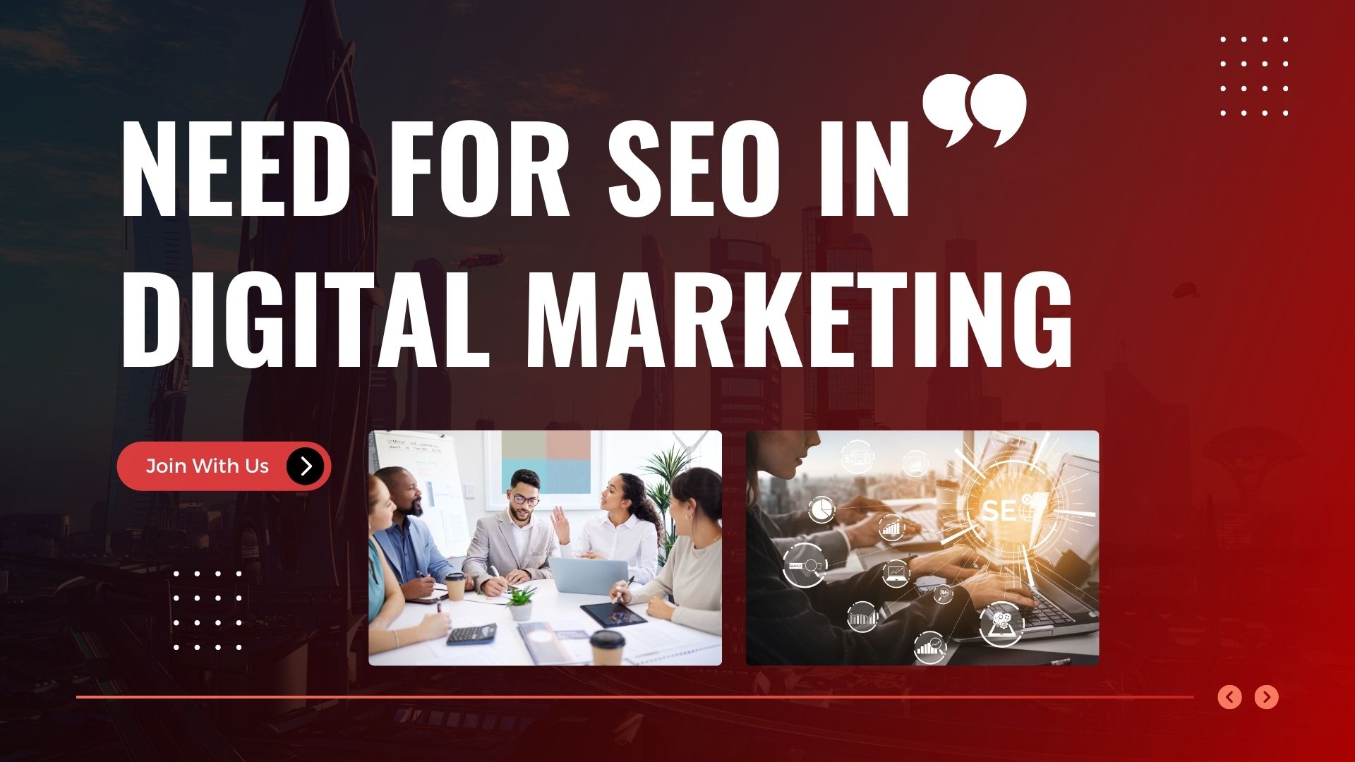 Need For SEO In Digital Marketing